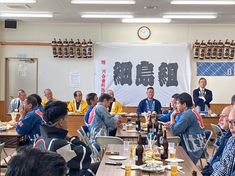 浜松まつり2025曳馬地区会所開きの様子01