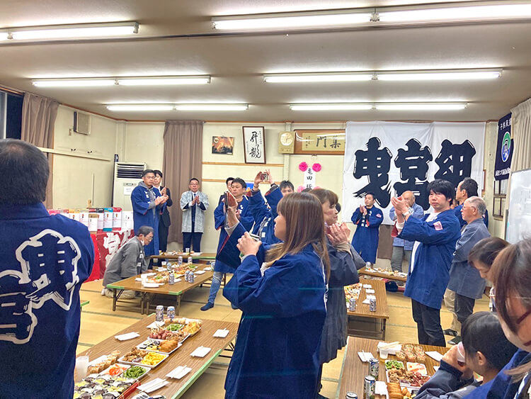 浜松まつり2025曳馬地区会所開きの様子06