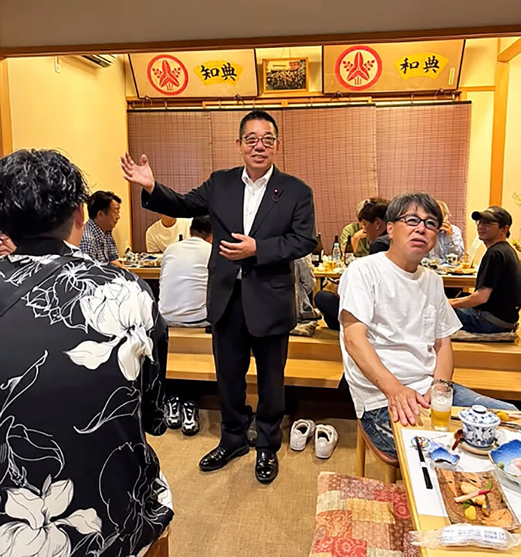阿弥陀組 凧揚会 襷脱ぎの様子03